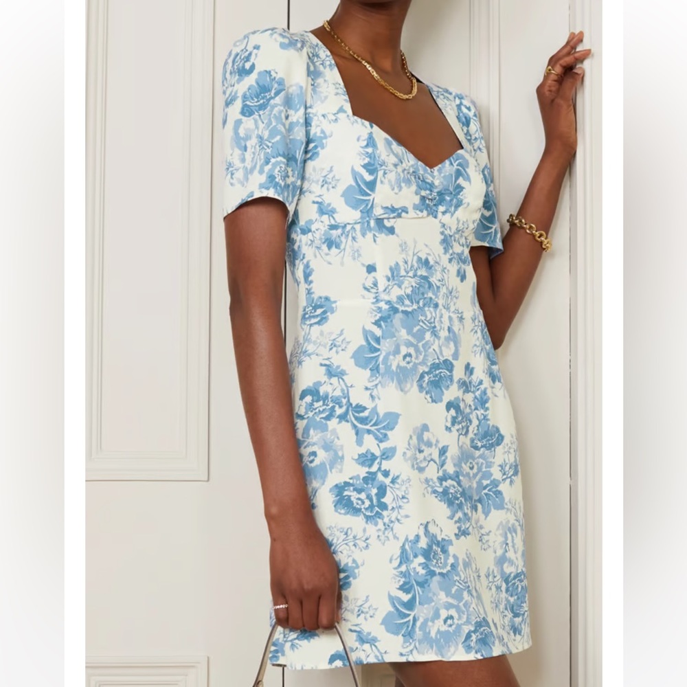 COPY - Reformation Brittany Floral Print mini Dress